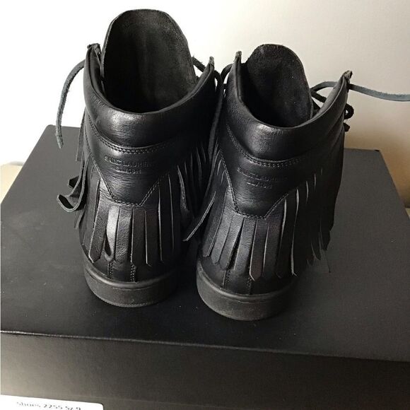 Saint Laurent Black High-Top Athletic Shoes - Picture 7 of 10